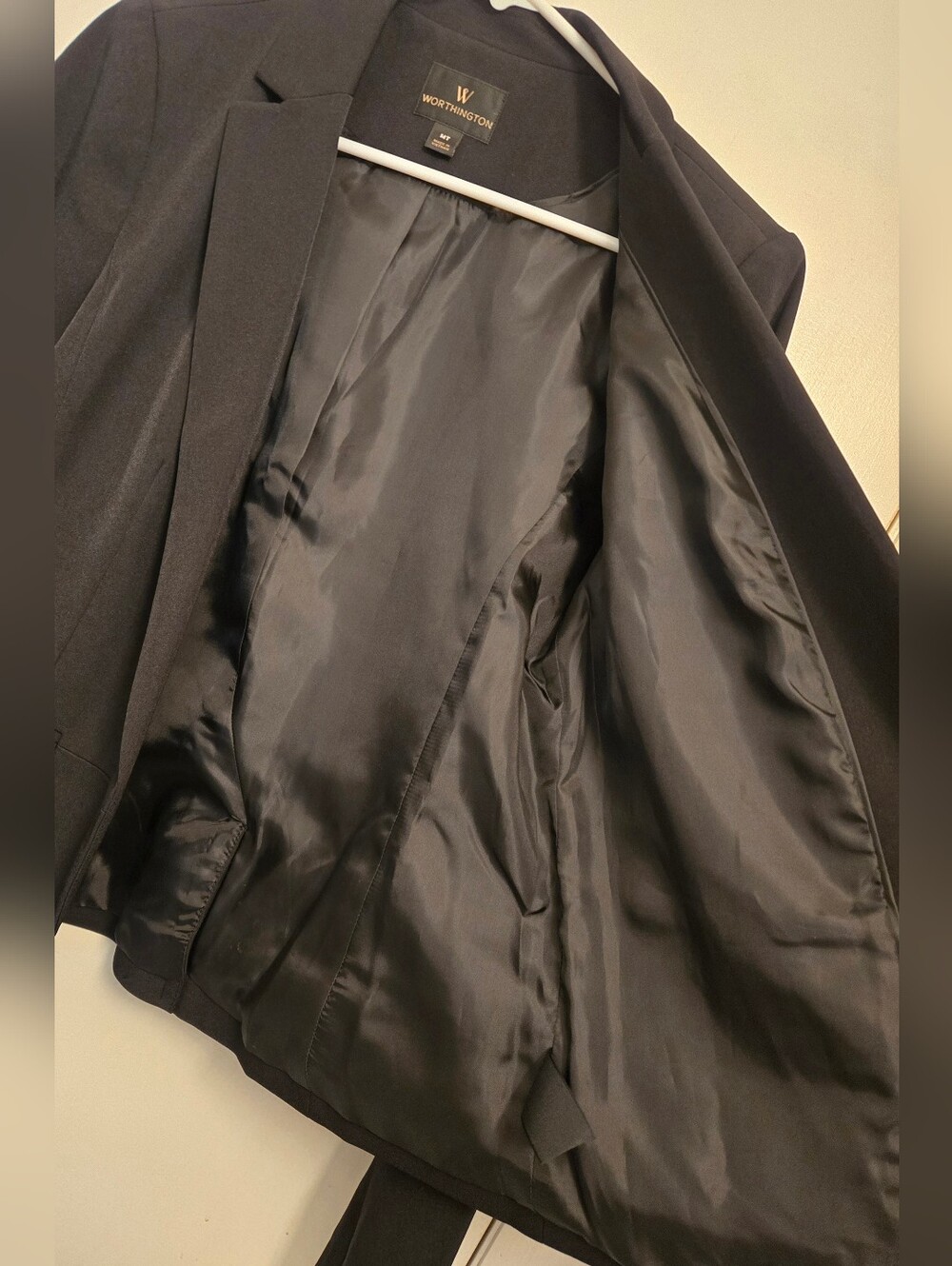 Worthington Womens Black Fitted Blazer - Picture 4 of 8